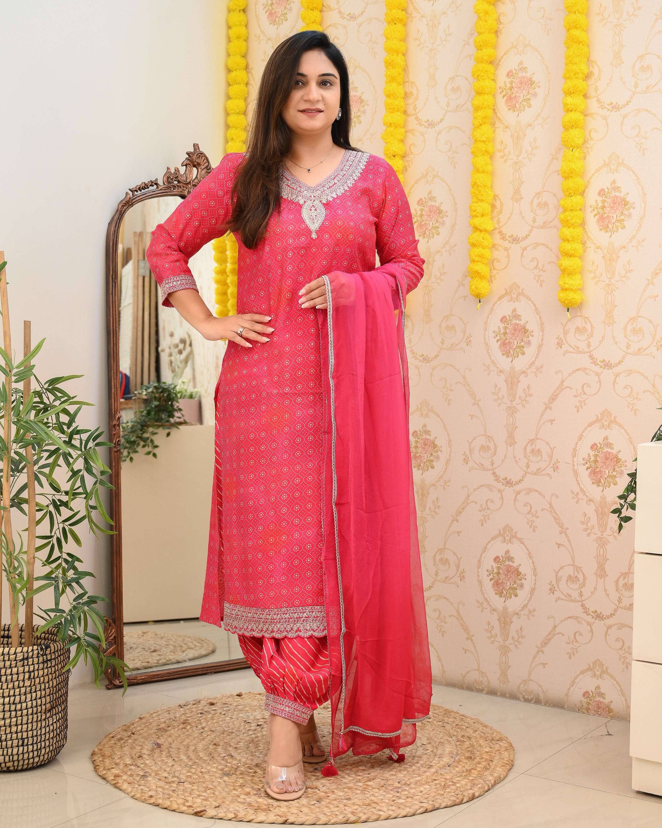 Muslin Heavy Embroidered Afgani Set