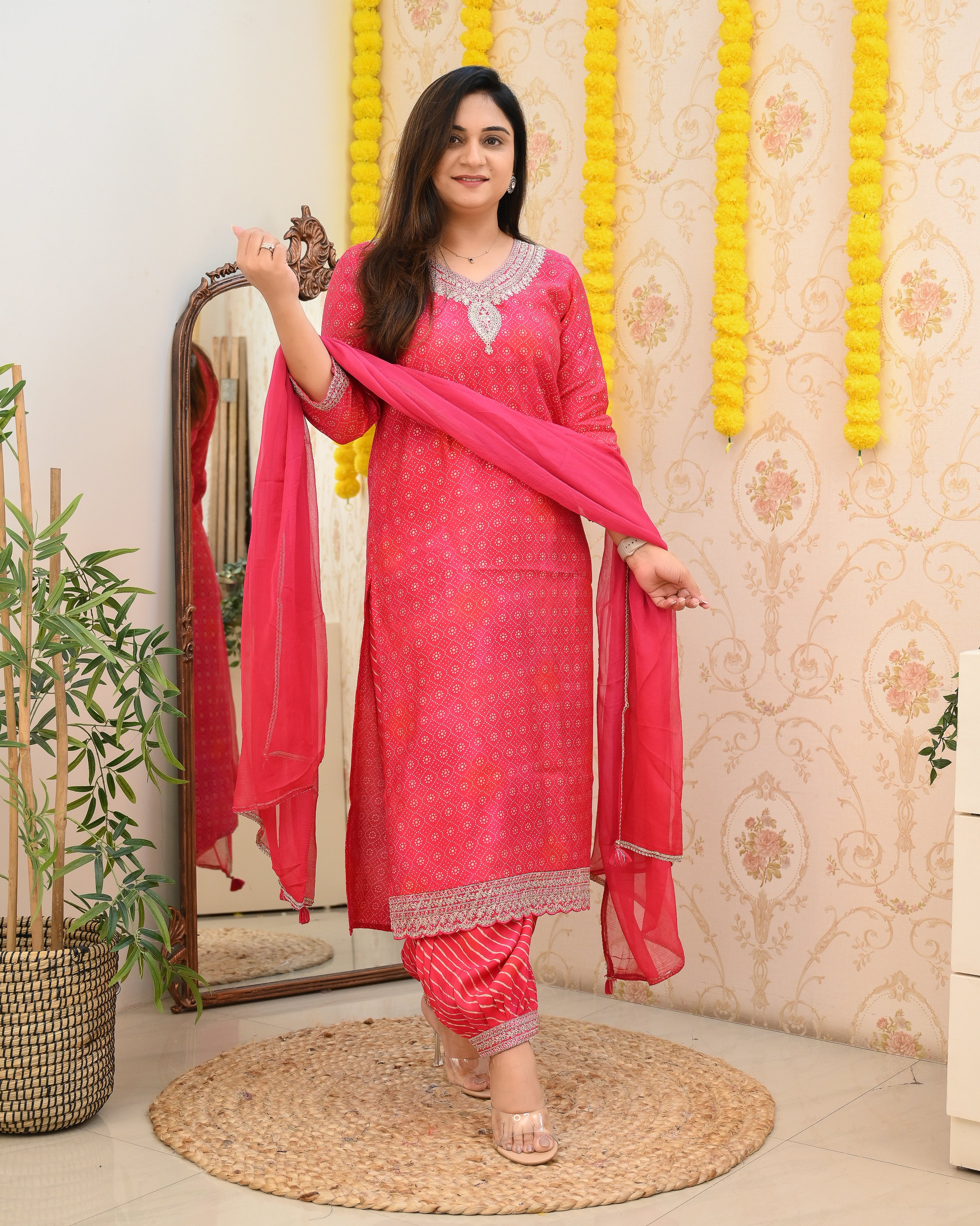 Muslin Heavy Embroidered Afgani Set