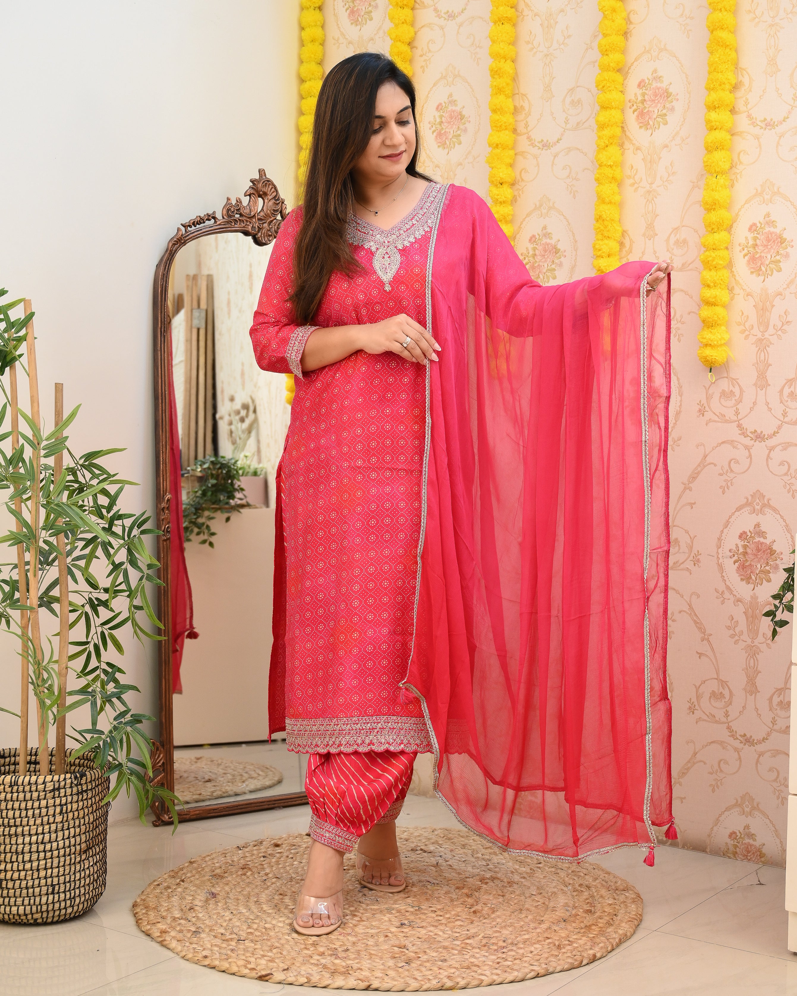 Muslin Heavy Embroidered Afgani Set