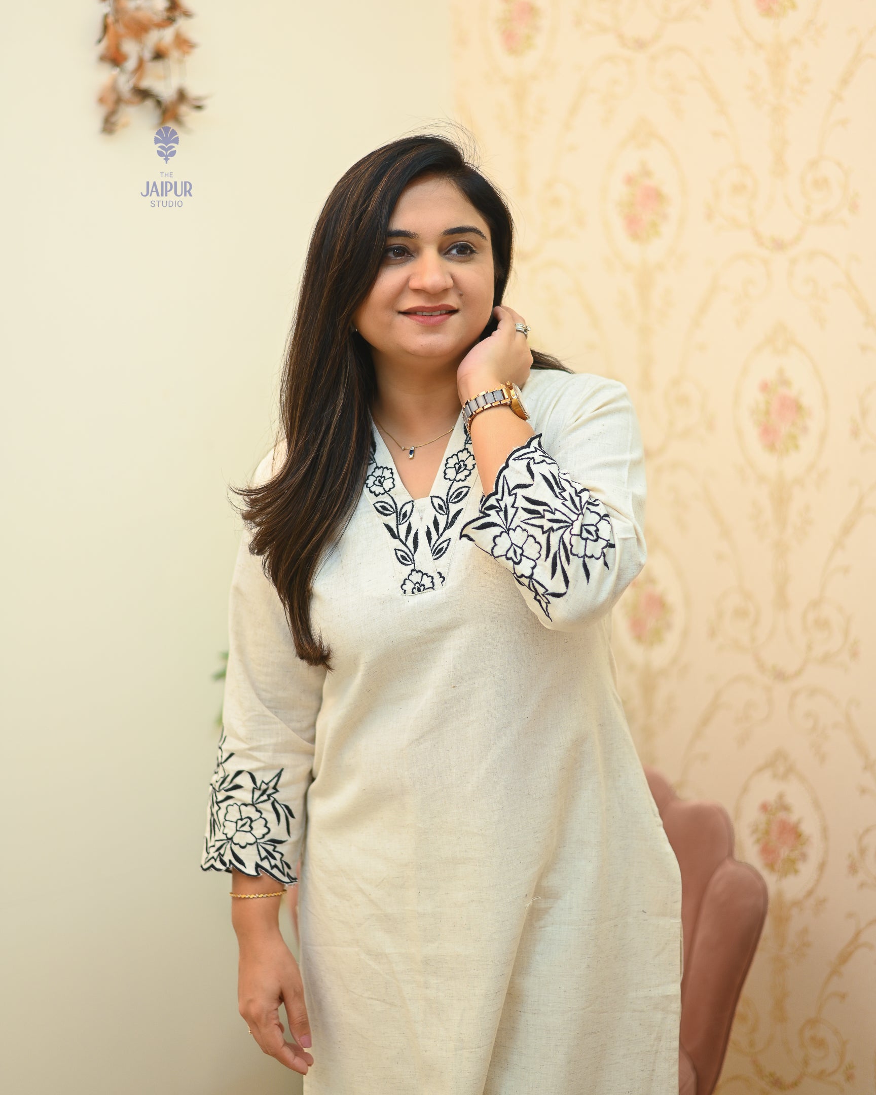 Jamia Cotton Embroidered Coord Set - The Jaipur Studio