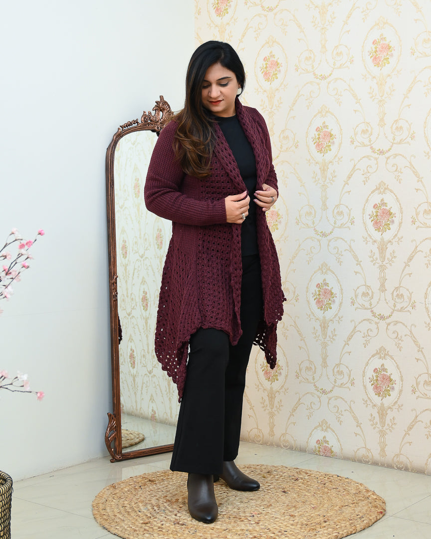 Winter Special Knitted Woollen Shrug