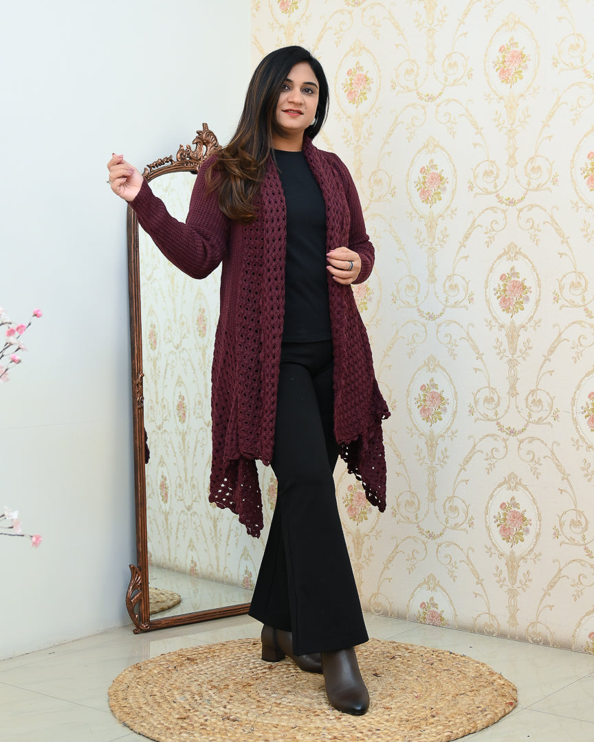 Winter Special Knitted Woollen Shrug