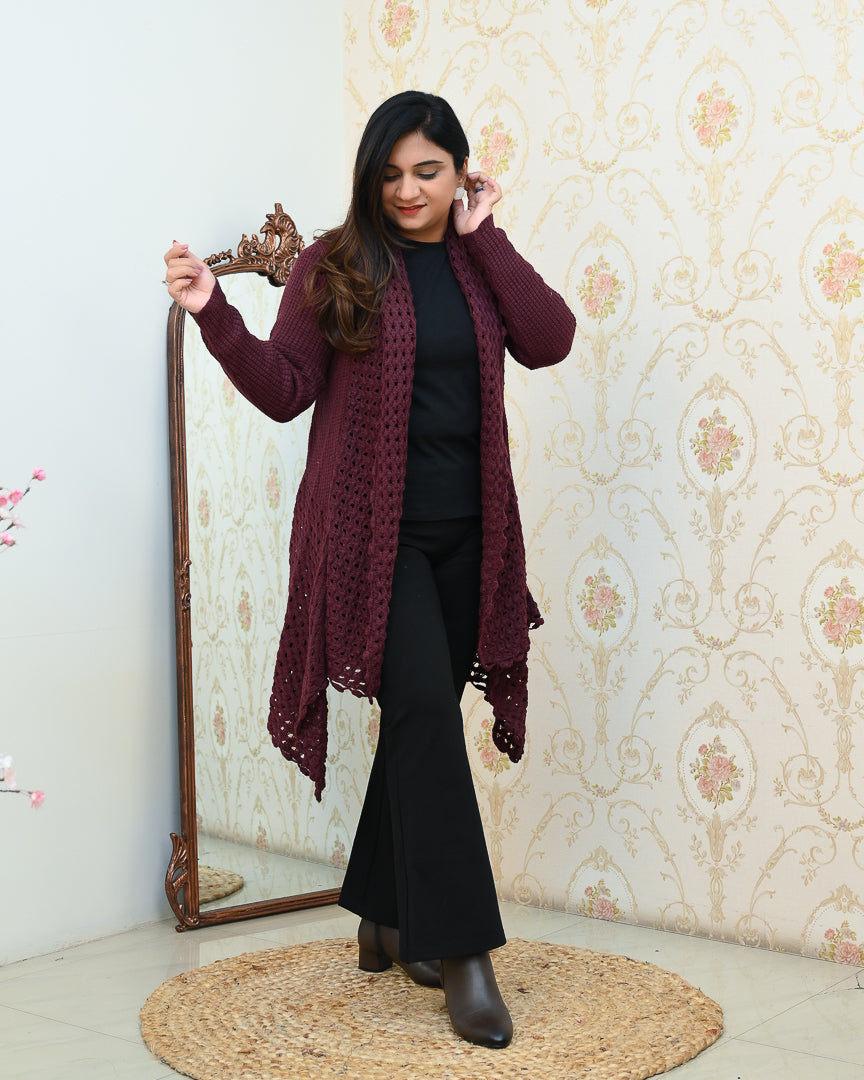 Winter Special Knitted Woollen Shrug