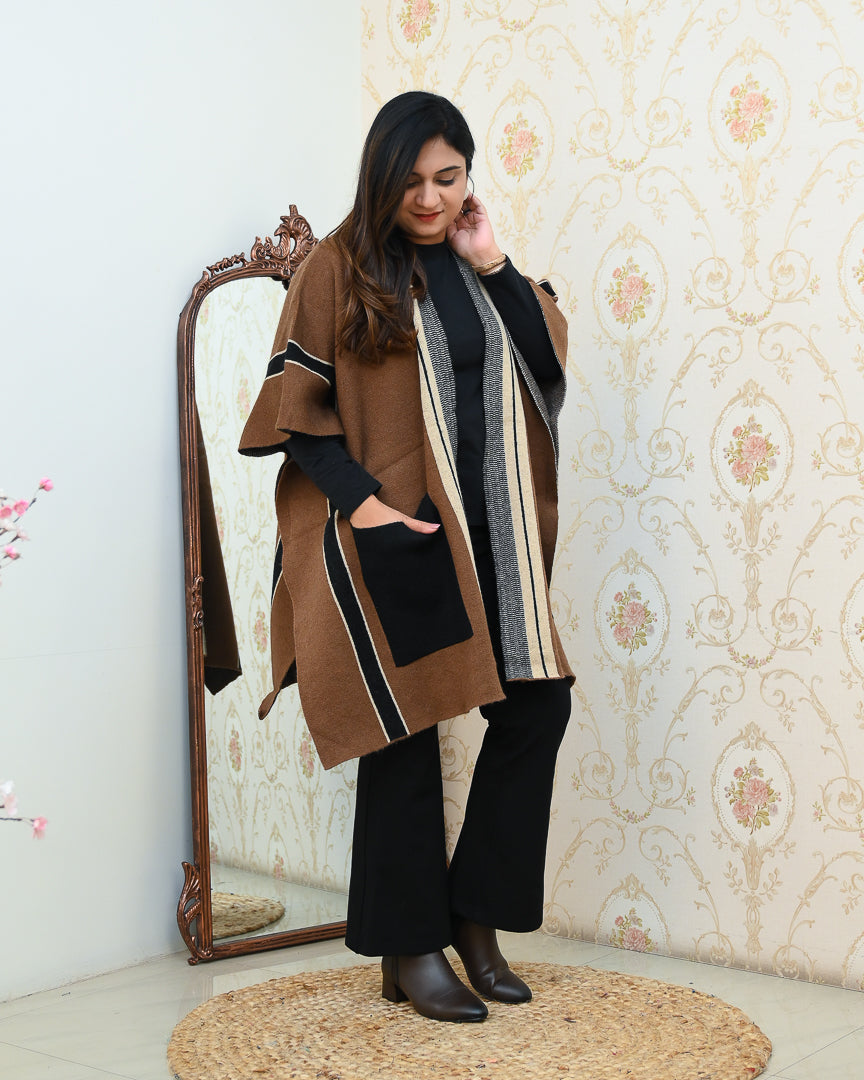 Winter Special Woollen Oversize Shrug - The Jaipur Studio