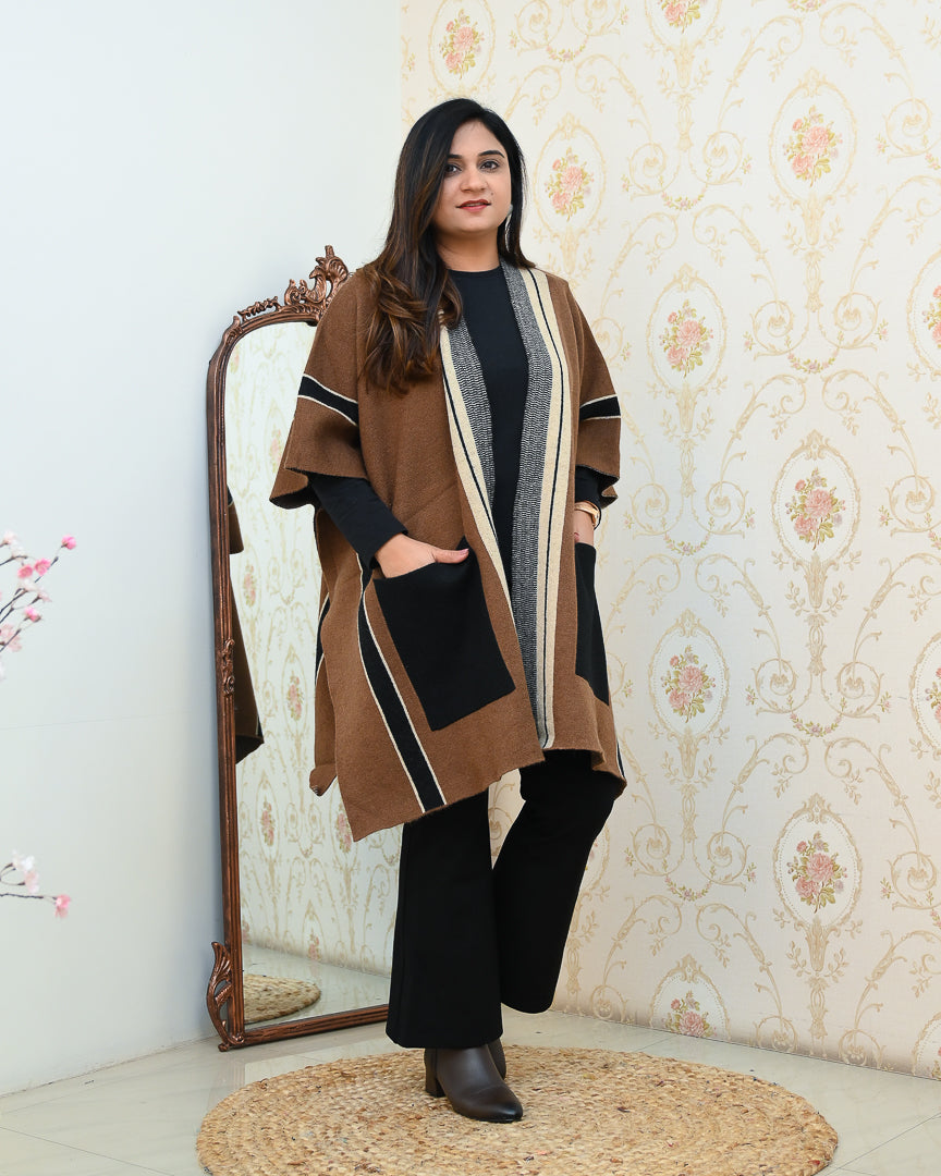 Winter Special Woollen Oversize Shrug - The Jaipur Studio