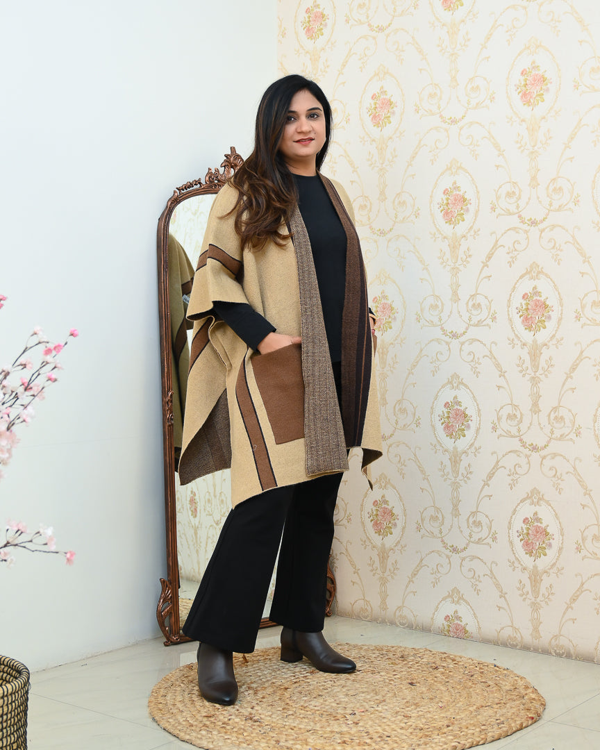 Winter Special Woollen Oversize Shrug - The Jaipur Studio