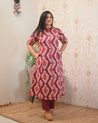Lasya Ikkat A-line Cotton Coord set - The Jaipur Studio