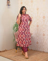Lasya Ikkat A-line Cotton Coord set - The Jaipur Studio