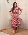 Lasya Ikkat A-line Cotton Coord set - The Jaipur Studio