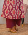 Lasya Ikkat A-line Cotton Coord set - The Jaipur Studio