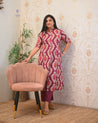Lasya Ikkat A-line Cotton Coord set - The Jaipur Studio