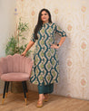 Lasya Ikkat A-line Cotton Coord set - The Jaipur Studio