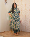 Lasya Ikkat A-line Cotton Coord set - The Jaipur Studio