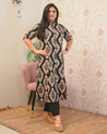 Lasya Ikkat A-line Cotton Coord set - The Jaipur Studio