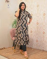 Lasya Ikkat A-line Cotton Coord set - The Jaipur Studio