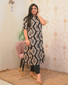Lasya Ikkat A-line Cotton Coord set - The Jaipur Studio