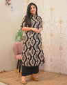 Lasya Ikkat A-line Cotton Coord set - The Jaipur Studio