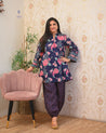 Gulnara Cotton Floral Farshi Salwar Coord Set - The Jaipur Studio