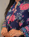 Gulnara Cotton Floral Farshi Salwar Coord Set - The Jaipur Studio