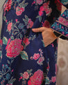 Gulnara Cotton Floral Farshi Salwar Coord Set - The Jaipur Studio