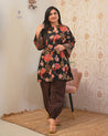 Gulnara Cotton Floral Farshi Salwar Coord Set - The Jaipur Studio