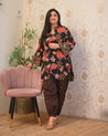 Gulnara Cotton Floral Farshi Salwar Coord Set - The Jaipur Studio