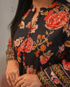 Gulnara Cotton Floral Farshi Salwar Coord Set - The Jaipur Studio