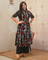 Ayesha Ikkat A-line Cotton Coord set - The Jaipur Studio