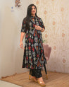 Ayesha Ikkat A-line Cotton Coord set - The Jaipur Studio