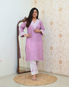‘Jeena’ Premium Muslin HandEmbroidered Coord Set - The Jaipur Studio
