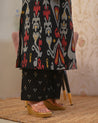 Ayesha Ikkat A-line Cotton Coord set - The Jaipur Studio