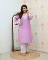 ‘Jeena’ Premium Muslin HandEmbroidered Coord Set - The Jaipur Studio