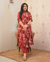 Ayesha Ikkat A-line Cotton Coord set - The Jaipur Studio