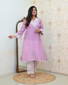 ‘Jeena’ Premium Muslin HandEmbroidered Coord Set - The Jaipur Studio