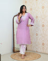‘Jeena’ Premium Muslin HandEmbroidered Coord Set - The Jaipur Studio