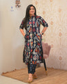Ayesha Ikkat A-line Cotton Coord set - The Jaipur Studio
