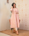 Aamina Cotton Ikkat Flaired Coord set - The Jaipur Studio