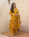 Aisha Cotton HandEmbroidery Detailed Pant Set - The Jaipur Studio