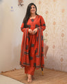 Aisha Cotton HandEmbroidery Detailed Pant Set - The Jaipur Studio