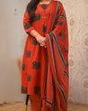 Aisha Cotton HandEmbroidery Detailed Pant Set - The Jaipur Studio