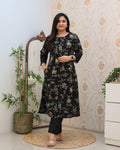 Cotton Floral Casual A-line kurta