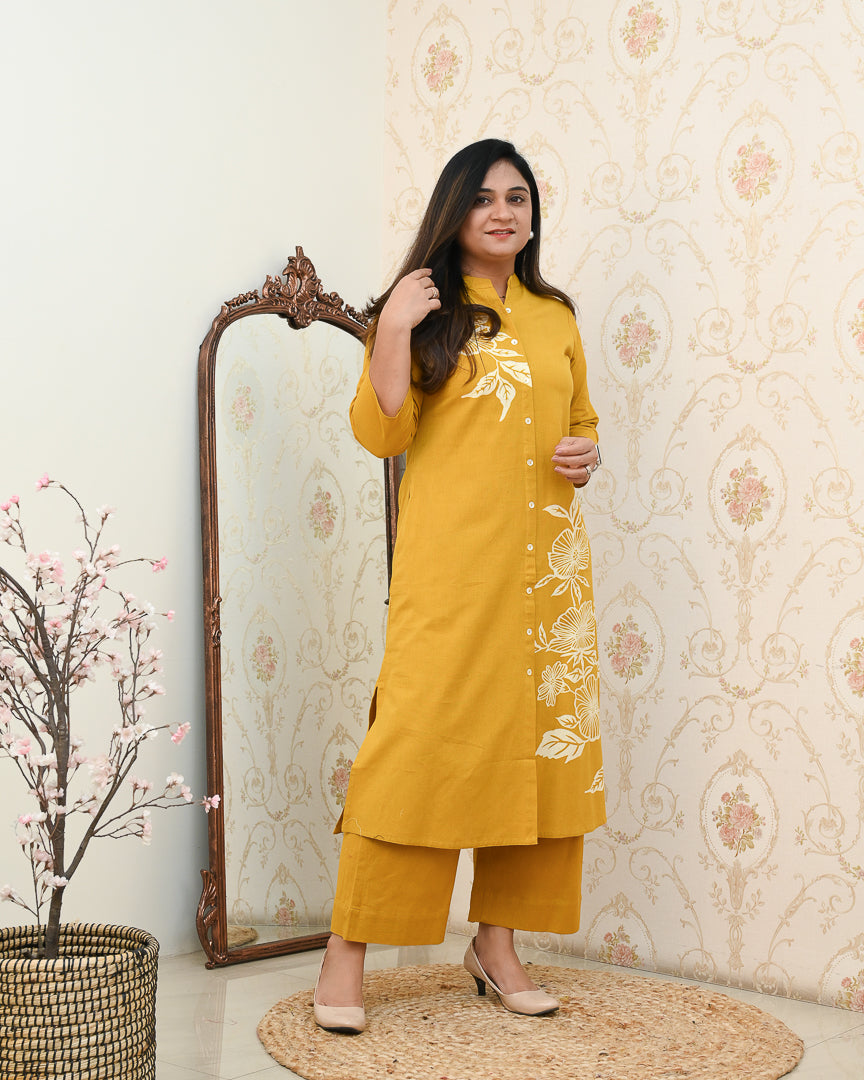 Mehreen Cotton A-line Plazo Set - The Jaipur Studio