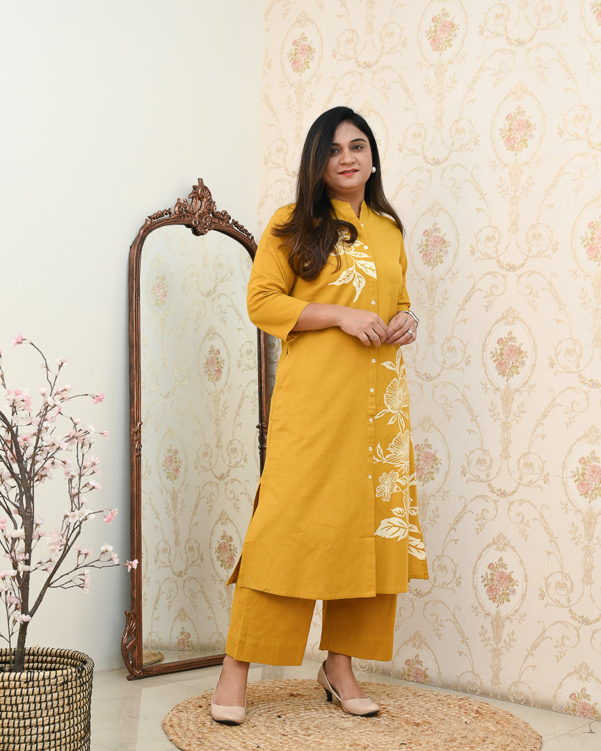 Mehreen Cotton A-line Plazo Set