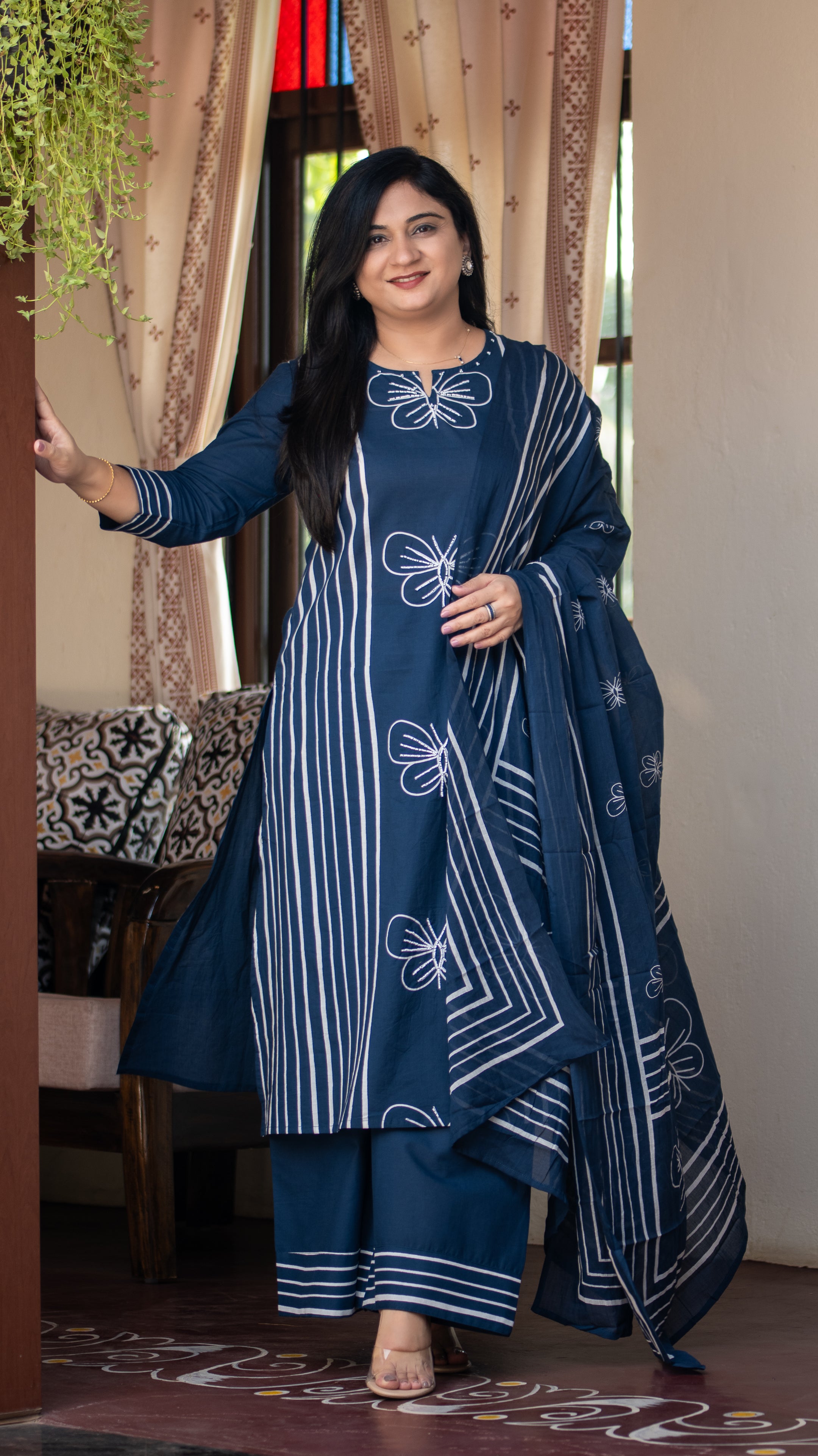 Anaya Cotton HandEmbroidered Divider set