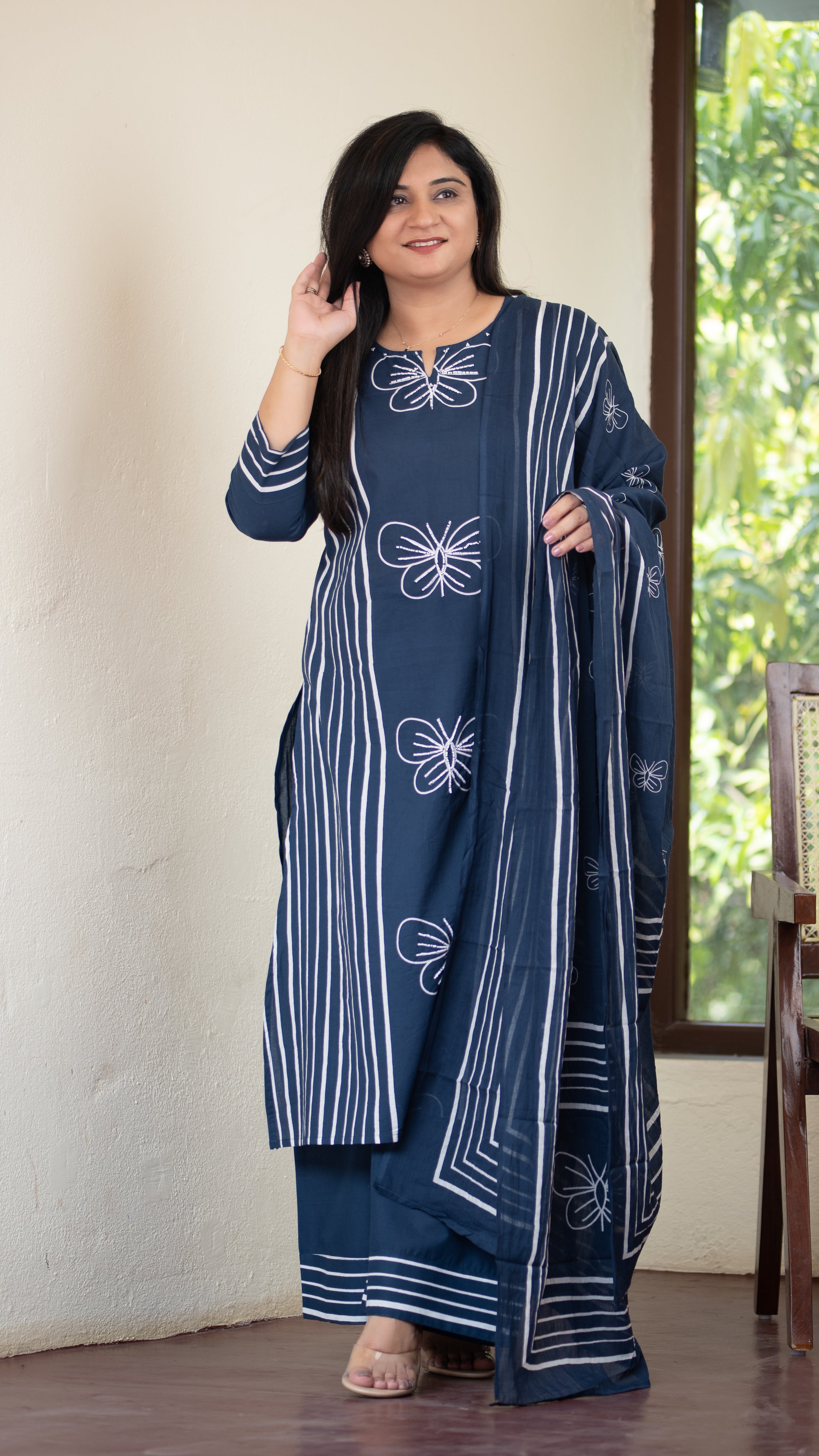 Anaya Cotton HandEmbroidered Divider set