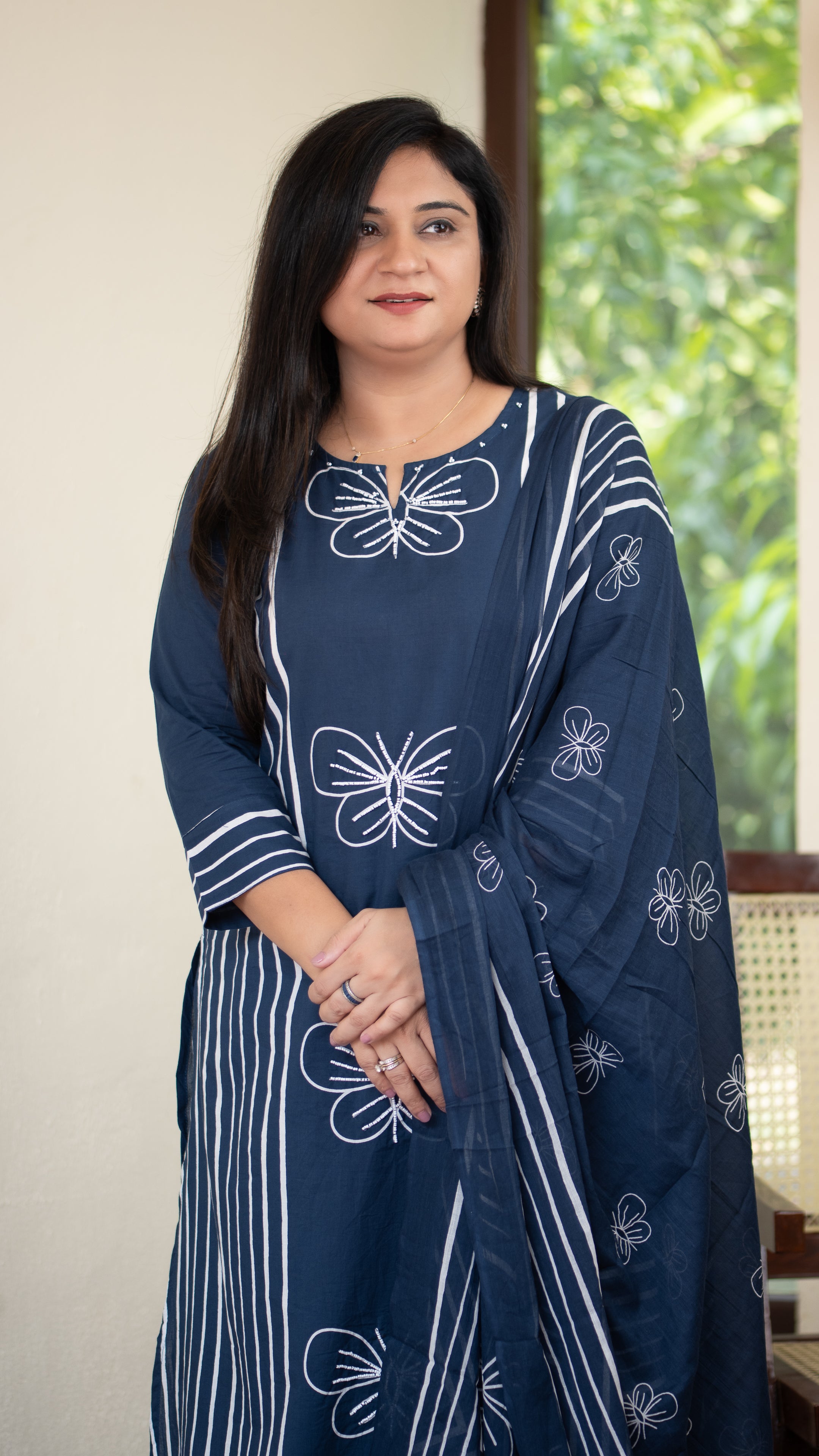 Anaya Cotton HandEmbroidered Divider set