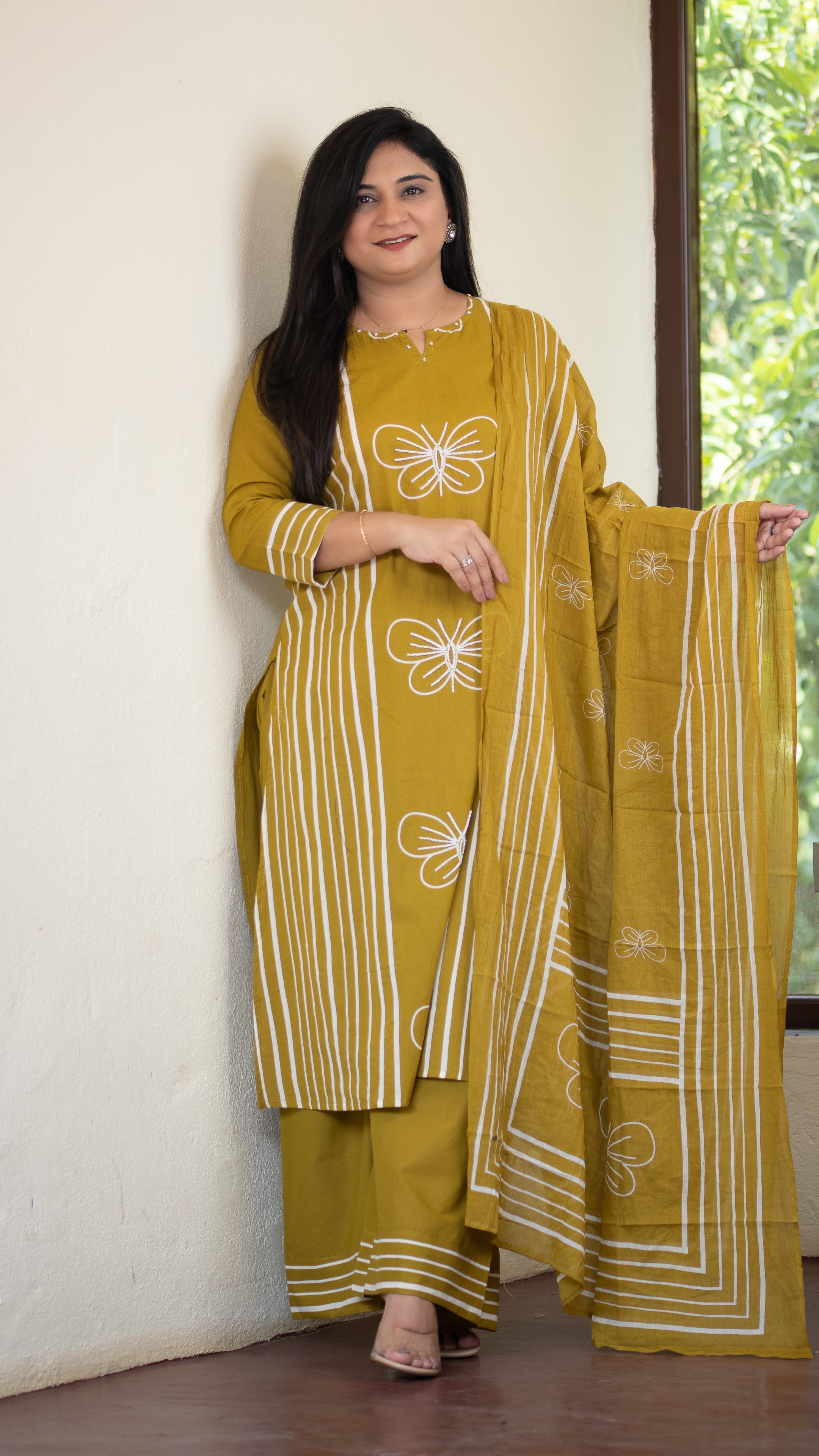 Anaya Cotton HandEmbroidered Divider set