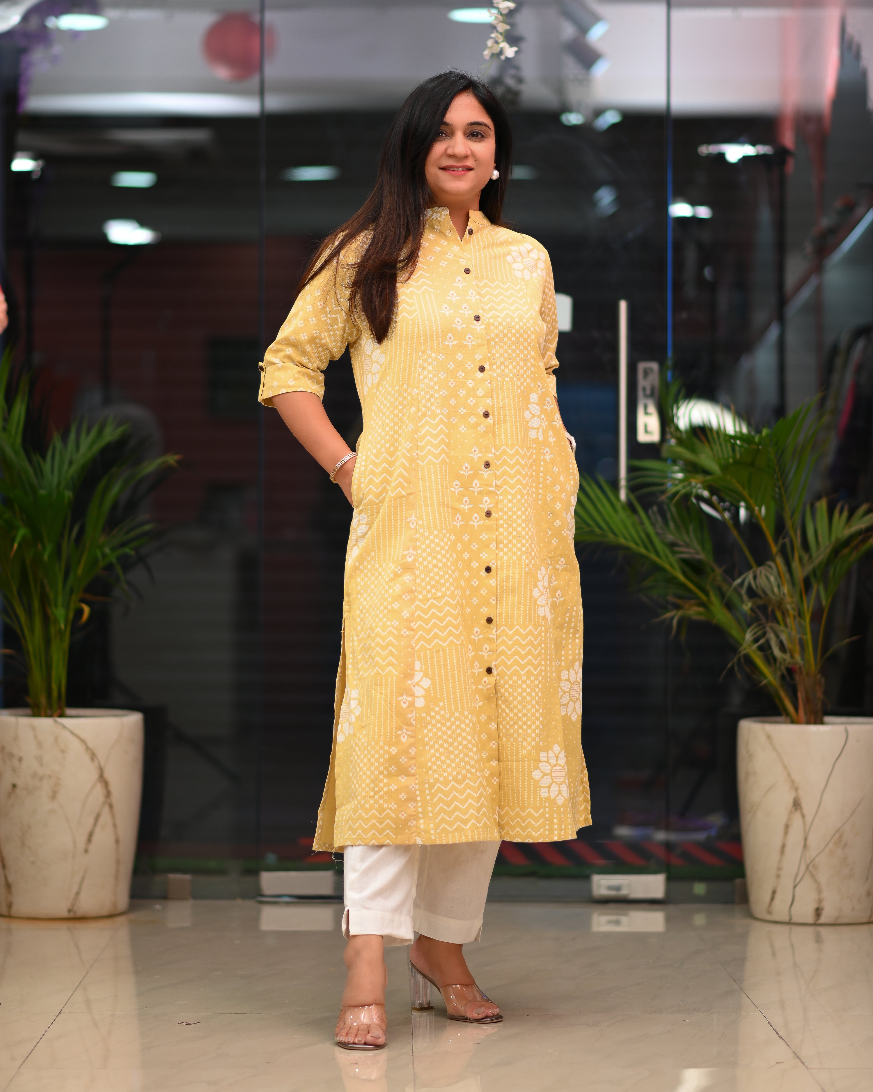 Jinu Cotton Casual A-Line Kurta