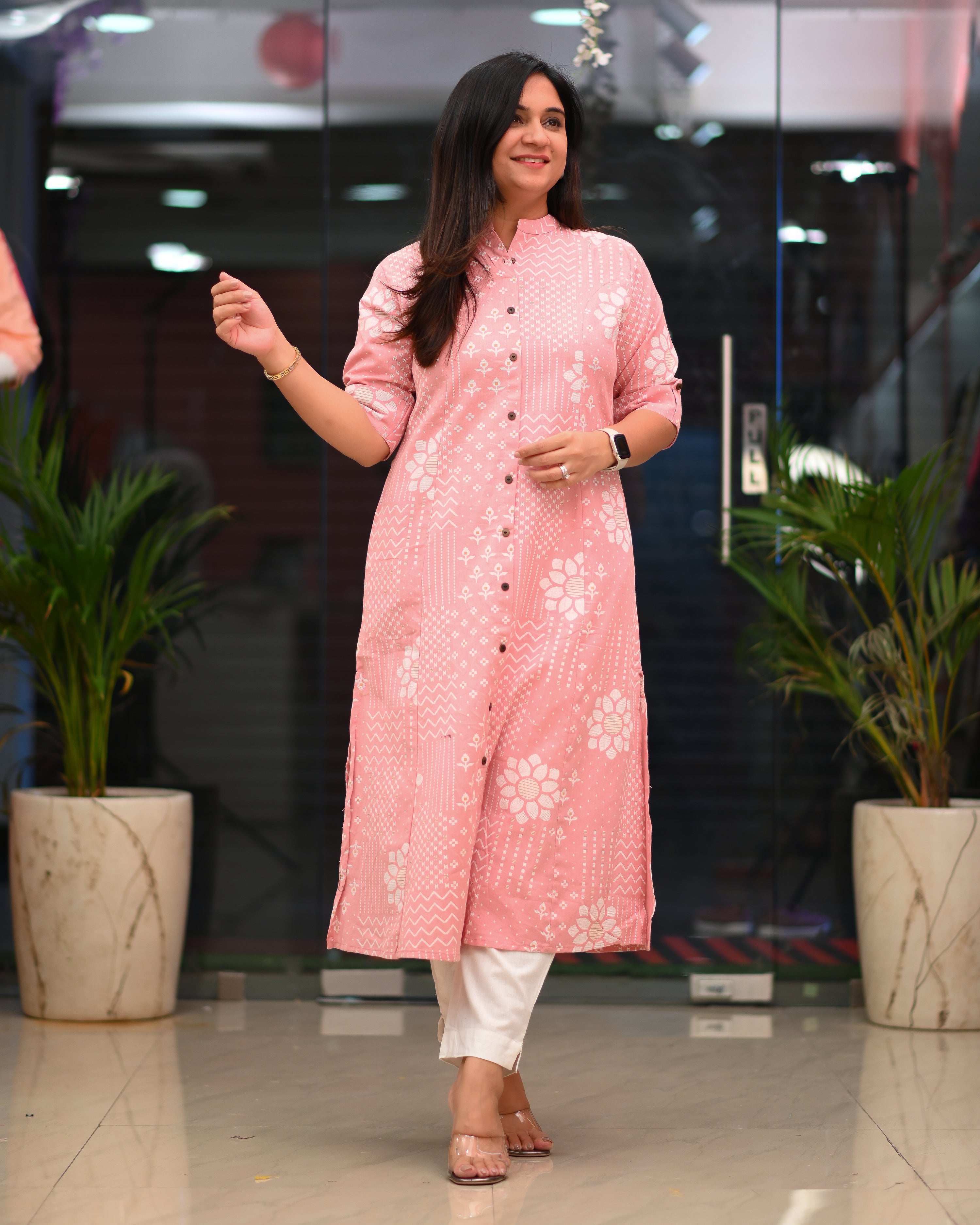 Jinu Cotton Casual A-Line Kurta