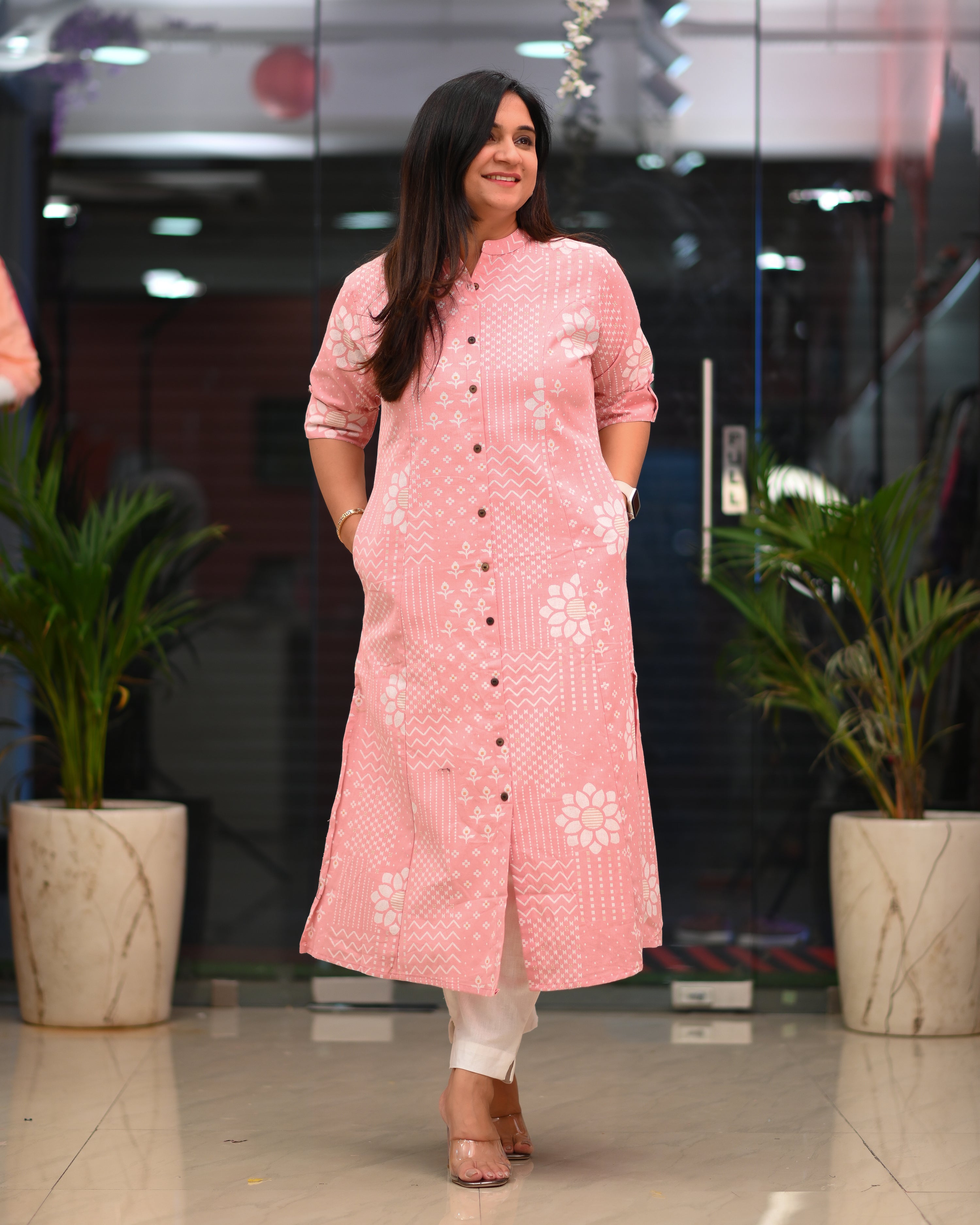 Jinu Cotton Casual A-Line Kurta